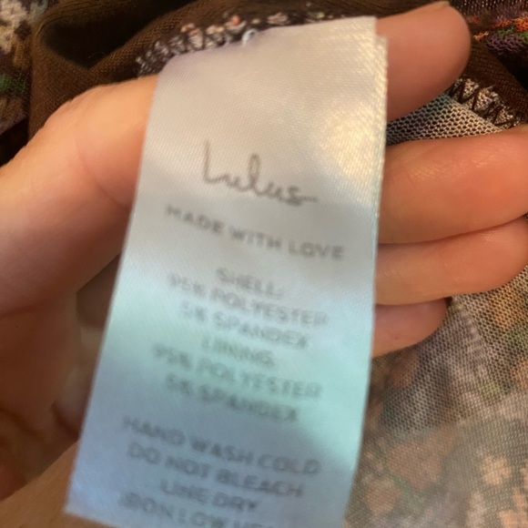 Lulus Everyday Luck Brown Floral Print Ruched Floral Bodysuit - Picture 8 of 8